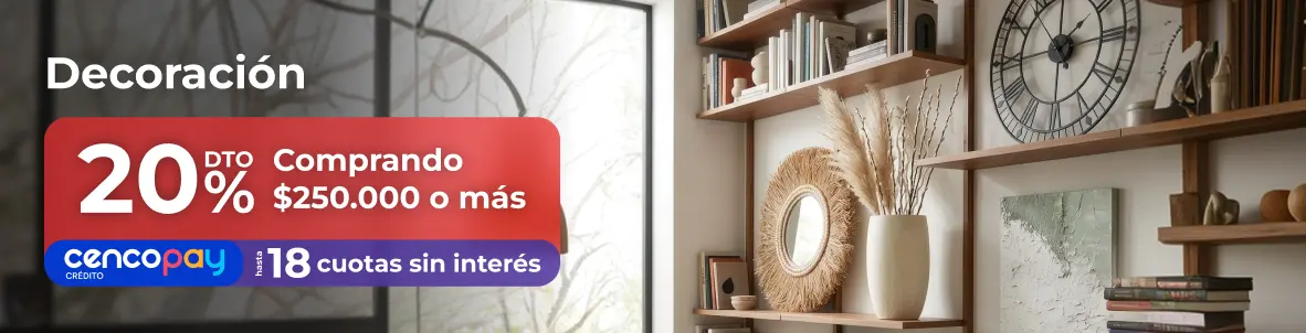 20% en Decoración | EASY