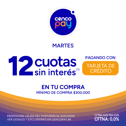 12 cuotas sin interés con Cencopay | EASY