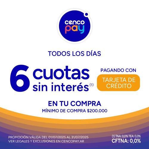 Cenco pay | 6 cuotas sin interés | EASY