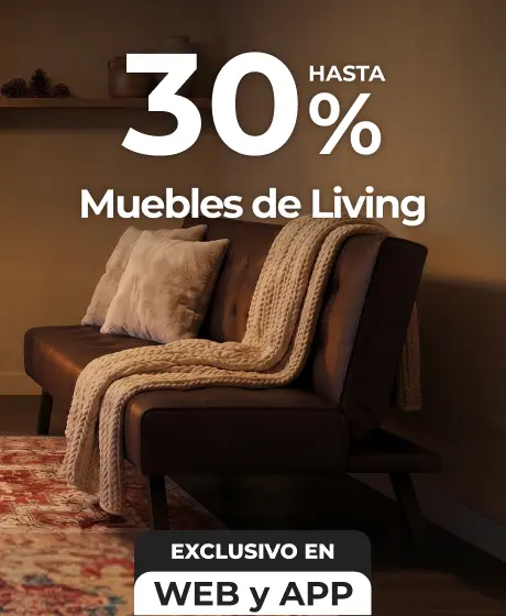 Hasta 30% en muebles de living | EASY