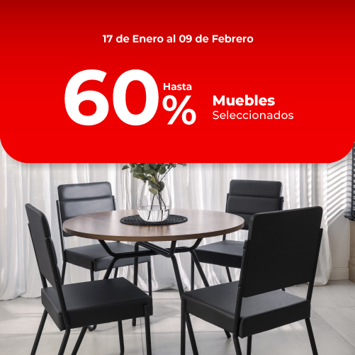 Ofertas | Hasta 60% en muebles seleccionados | EASY