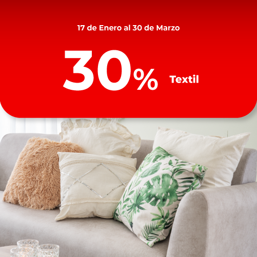 Ofertas | 30% en textil | EASY