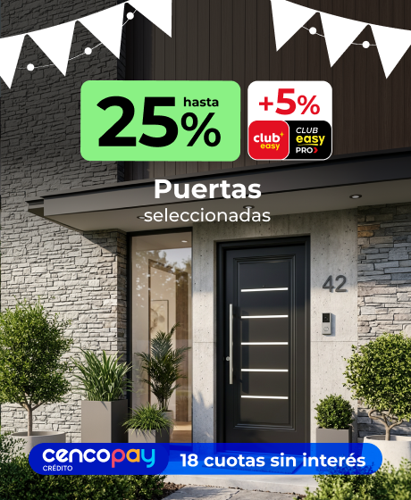 Feria de descuentos | Hasta 25% en Puertas | EASY