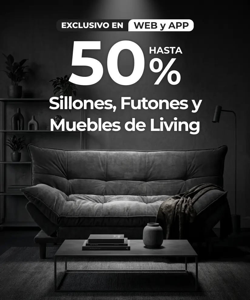 Black Easy | Hasta 50% en futones, sillones y muebles de living | EASY