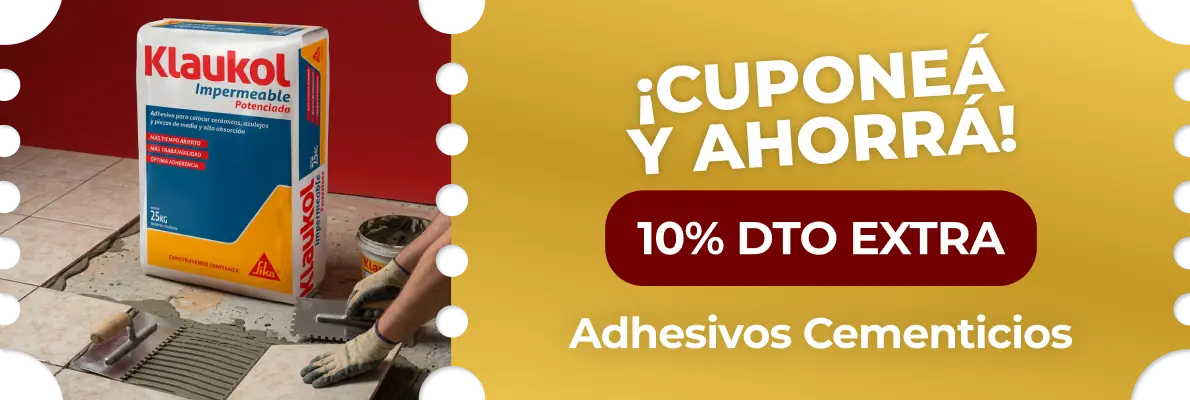 Cuponazo | Adhesivos cementicios | EASY