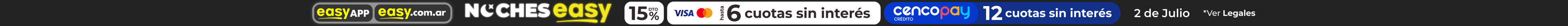 15% en tu compra online | EASY