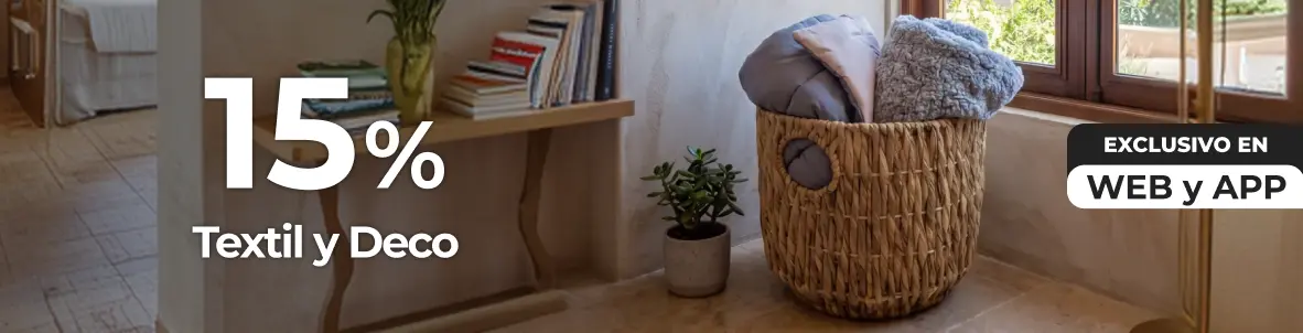 15% en textil y Deco | EASY