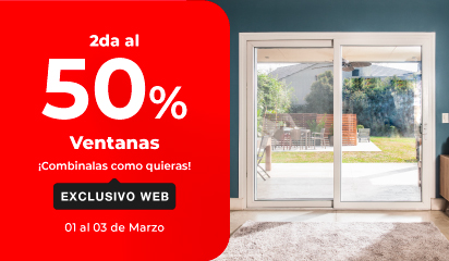 Ofertas | 2do al 50% en ventanas | EASY