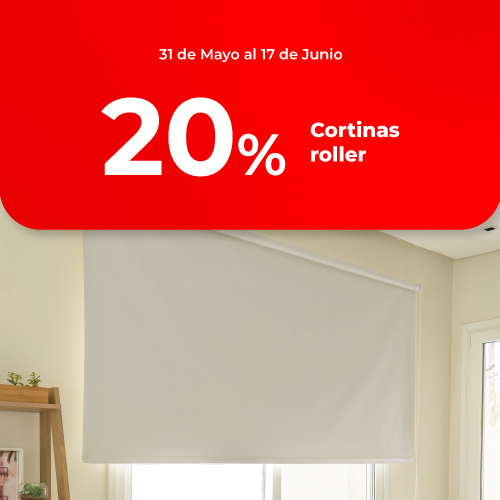 Ofertas | 20% en cortinas roller | EASY