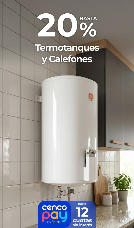 Hasta 20% en termotanques y calefones | EAS