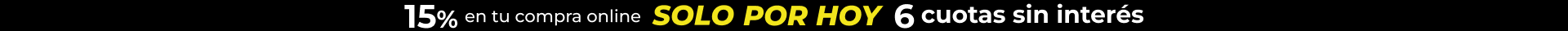 15% en toda la web y 6 cuotas sin interés | EASY
