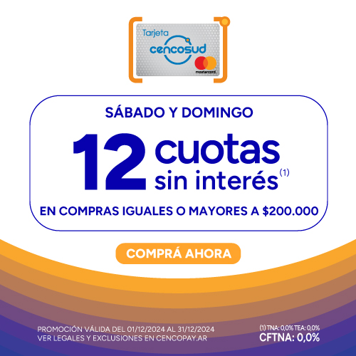 12 Cuotas sin interés con Tarjeta Cencosud | EASY