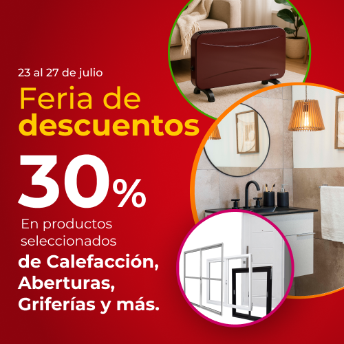 Feria de descuentos | Hasta 30% en seleccionados | EASY