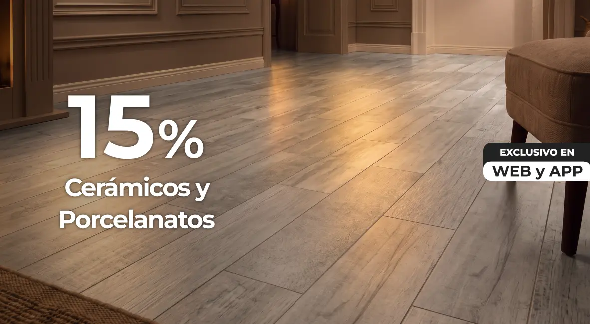 15% en cerámicos y porcelanatos | EASY