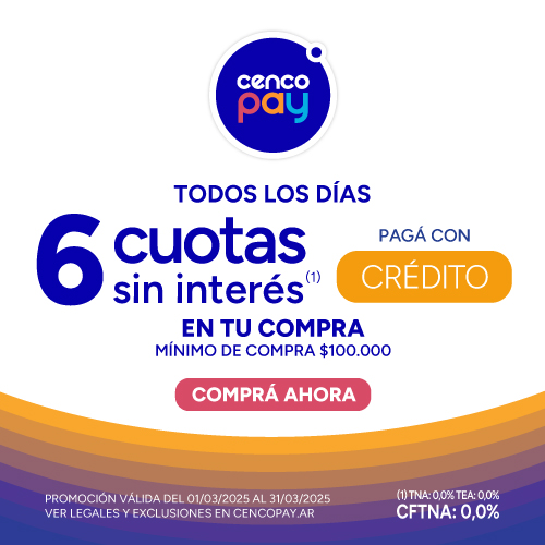 Cenco pay | 6 cuotas sin interés | EASY