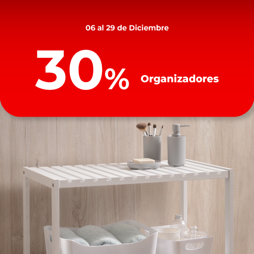 Ofertas | 30% en organizadores | EASY