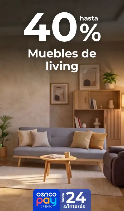 Solo por hoy | Hasta 40% en muebles de living | EASY
