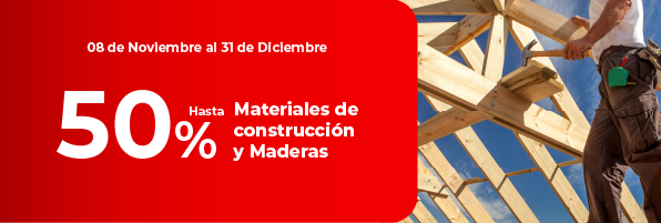 Ofertas | Hasta 50% en materiales de construcción y maderas | EASY