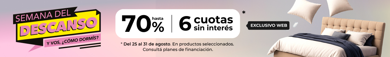 Semana de descanso | Hasta 70% en colchones y sommiers | EASY