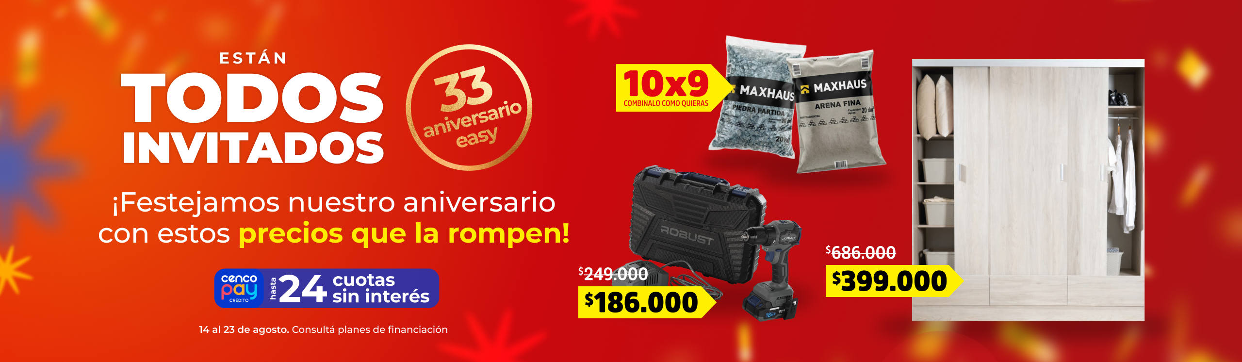 Aniversario | Super precios | EASY