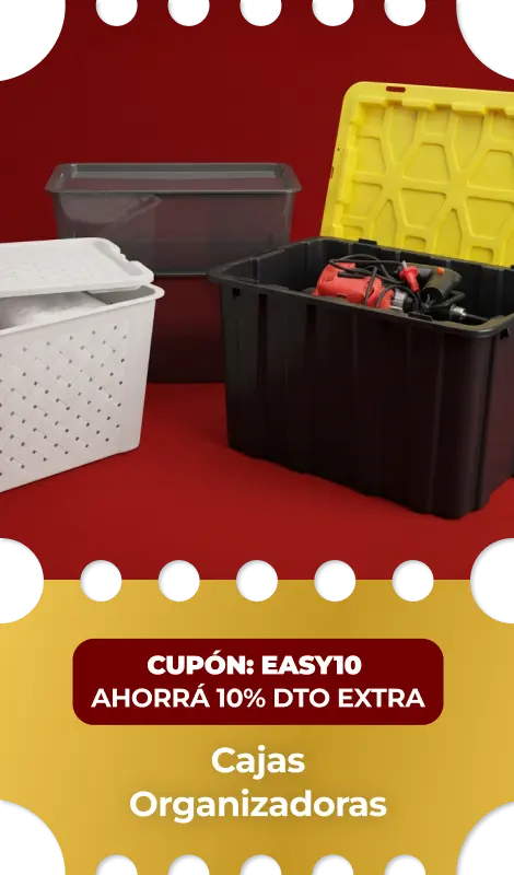 Cuponazo | Cajas organizadoras | EASY