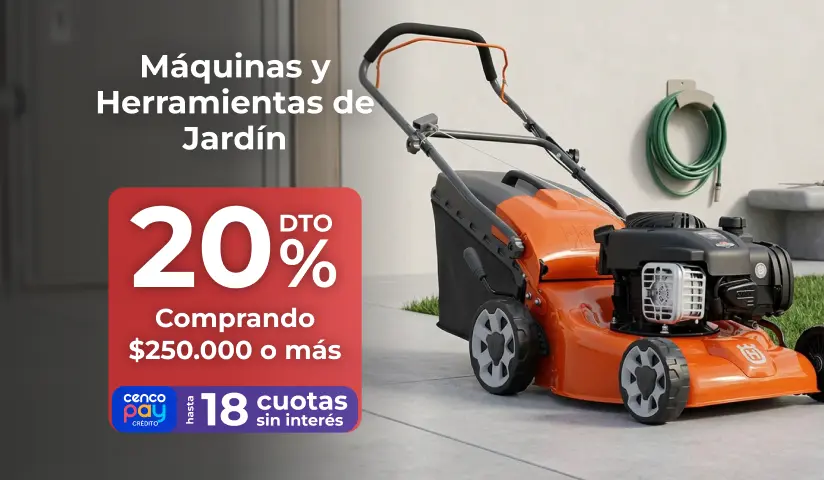 20% en máquinas y herramientas de jardín | EASY