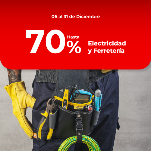 Promociones | Hasta 70% en electricidad y ferretería | EASY