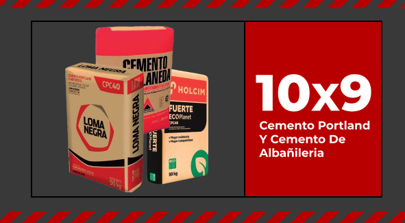 Feria de Construcción | 10x9 en Cemento Portland y Cemento de Albañilería | EASY